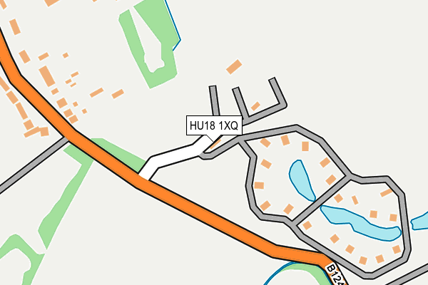 HU18 1XQ map - OS OpenMap – Local (Ordnance Survey)