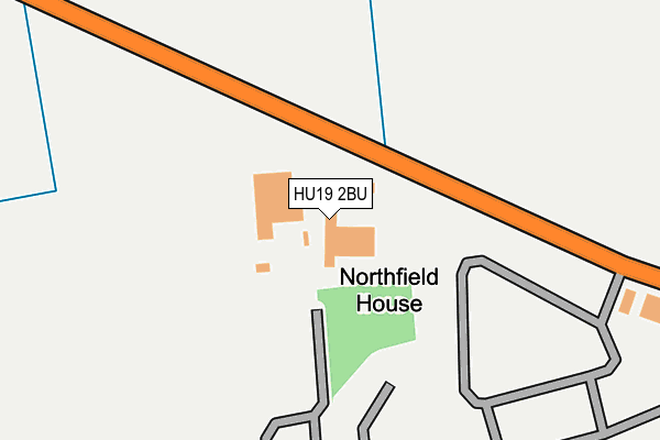 HU19 2BU map - OS OpenMap – Local (Ordnance Survey) HU19 2BU map - OS OpenMap – Local (Ordnance Survey)