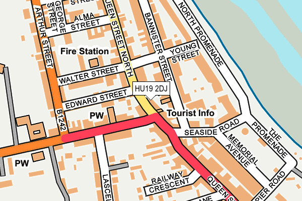 HU19 2DJ map - OS OpenMap – Local (Ordnance Survey)