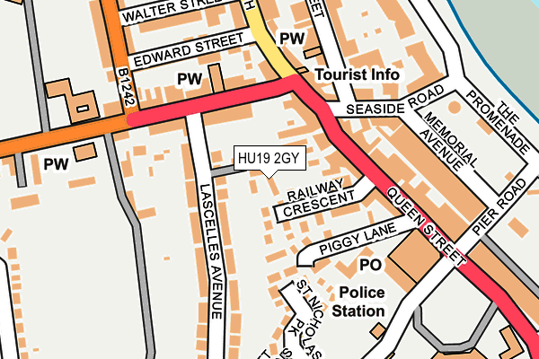 HU19 2GY map - OS OpenMap – Local (Ordnance Survey)
