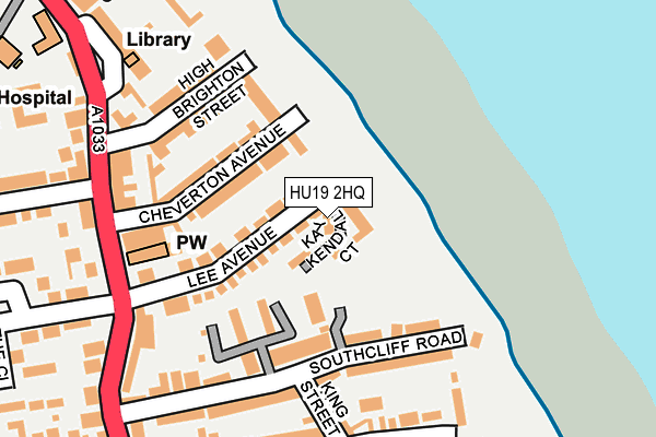 HU19 2HQ map - OS OpenMap – Local (Ordnance Survey) HU19 2HQ map - OS OpenMap – Local (Ordnance Survey)
