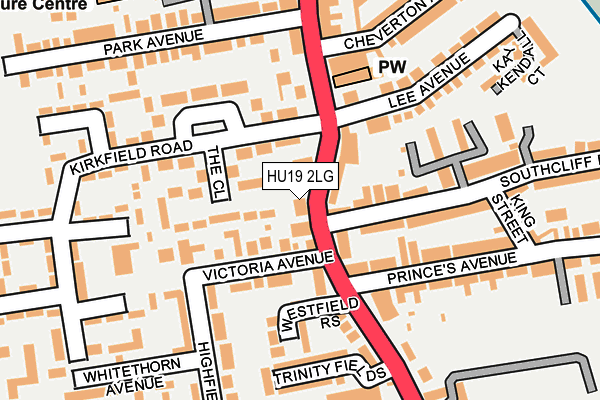 HU19 2LG map - OS OpenMap – Local (Ordnance Survey) HU19 2LG map - OS OpenMap – Local (Ordnance Survey)