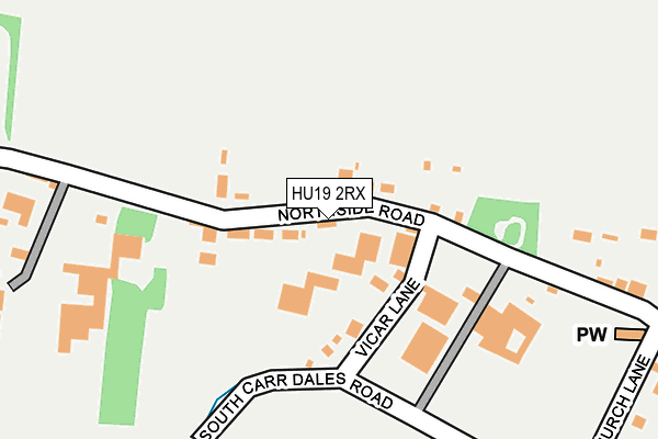 HU19 2RX map - OS OpenMap – Local (Ordnance Survey) HU19 2RX map - OS OpenMap – Local (Ordnance Survey)