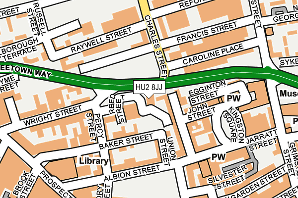 HU2 8JJ map - OS OpenMap – Local (Ordnance Survey) HU2 8JJ map - OS OpenMap – Local (Ordnance Survey)