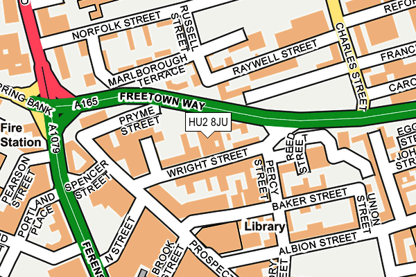 HU2 8JU map - OS OpenMap – Local (Ordnance Survey) HU2 8JU map - OS OpenMap – Local (Ordnance Survey)