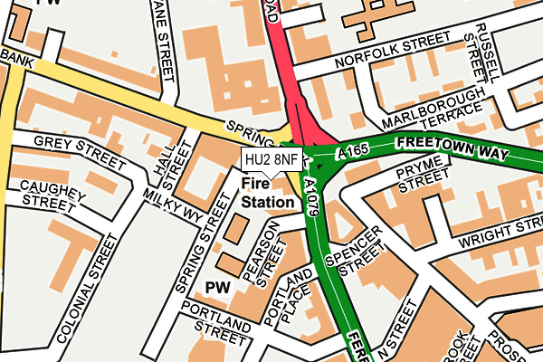 HU2 8NF map - OS OpenMap – Local (Ordnance Survey) HU2 8NF map - OS OpenMap – Local (Ordnance Survey)