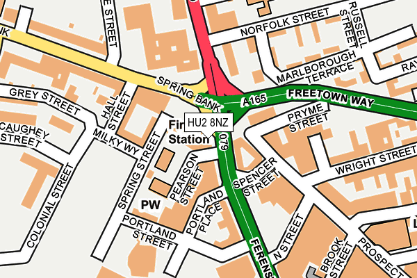 HU2 8NZ map - OS OpenMap – Local (Ordnance Survey) HU2 8NZ map - OS OpenMap – Local (Ordnance Survey)