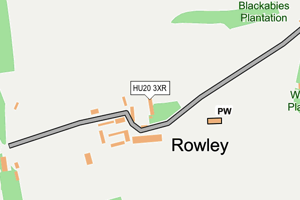 HU20 3XR map - OS OpenMap – Local (Ordnance Survey)