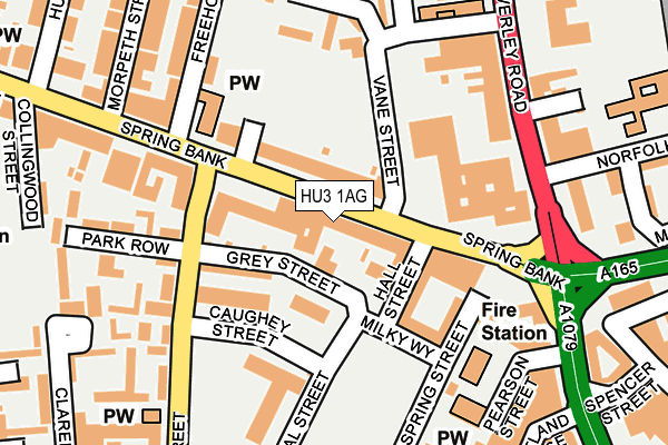 HU3 1AG map - OS OpenMap – Local (Ordnance Survey) HU3 1AG map - OS OpenMap – Local (Ordnance Survey)