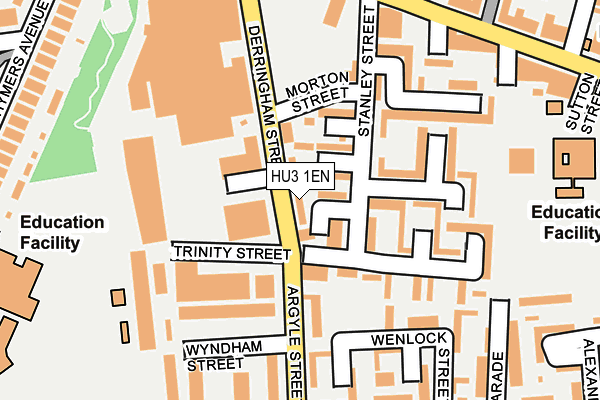 HU3 1EN map - OS OpenMap – Local (Ordnance Survey) HU3 1EN map - OS OpenMap – Local (Ordnance Survey)