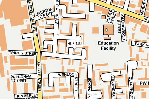 HU3 1JU map - OS OpenMap – Local (Ordnance Survey) HU3 1JU map - OS OpenMap – Local (Ordnance Survey)