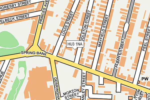 HU3 1NA map - OS OpenMap – Local (Ordnance Survey) HU3 1NA map - OS OpenMap – Local (Ordnance Survey)