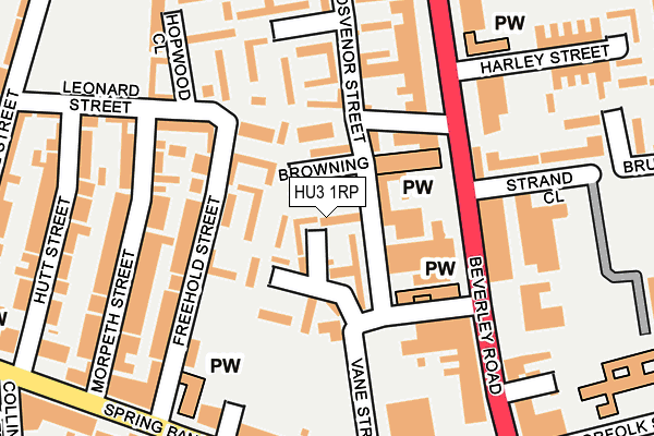 HU3 1RP map - OS OpenMap – Local (Ordnance Survey) HU3 1RP map - OS OpenMap – Local (Ordnance Survey)