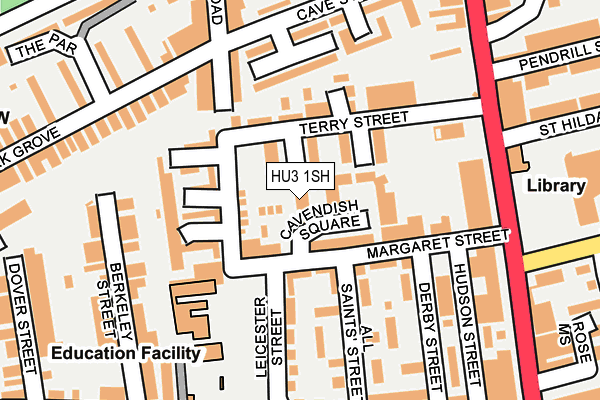 HU3 1SH map - OS OpenMap – Local (Ordnance Survey) HU3 1SH map - OS OpenMap – Local (Ordnance Survey)