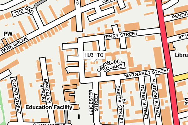 HU3 1TQ map - OS OpenMap – Local (Ordnance Survey) HU3 1TQ map - OS OpenMap – Local (Ordnance Survey)