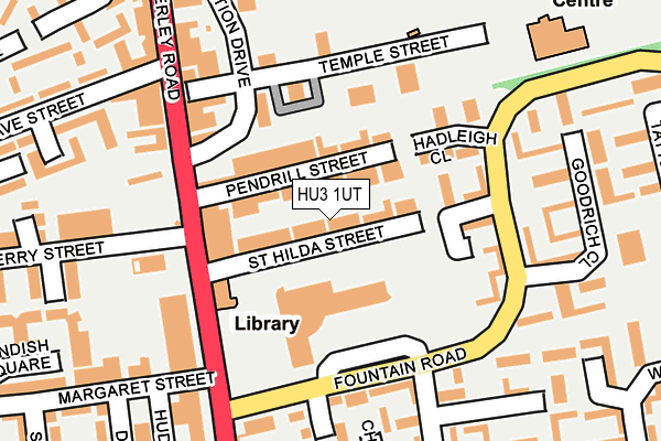 HU3 1UT map - OS OpenMap – Local (Ordnance Survey) HU3 1UT map - OS OpenMap – Local (Ordnance Survey)