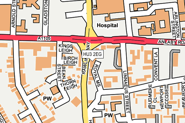 HU3 2EG map - OS OpenMap – Local (Ordnance Survey) HU3 2EG map - OS OpenMap – Local (Ordnance Survey)
