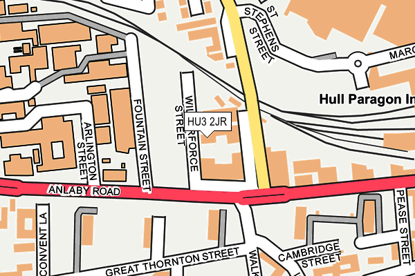 HU3 2JR map - OS OpenMap – Local (Ordnance Survey) HU3 2JR map - OS OpenMap – Local (Ordnance Survey)