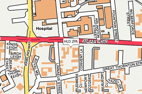 HU3 2PA map - OS OpenMap – Local (Ordnance Survey) HU3 2PA map - OS OpenMap – Local (Ordnance Survey)