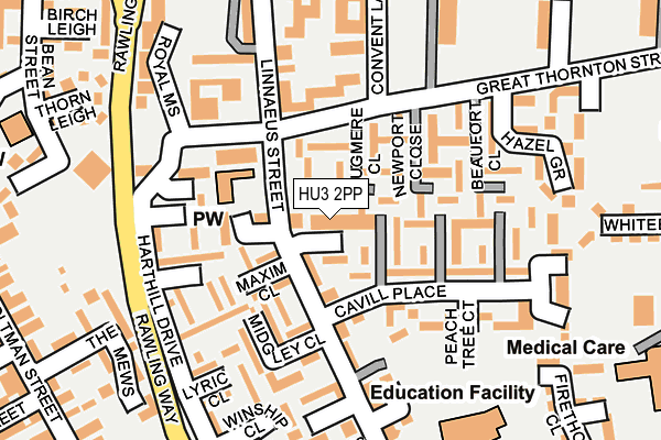 HU3 2PP map - OS OpenMap – Local (Ordnance Survey) HU3 2PP map - OS OpenMap – Local (Ordnance Survey)