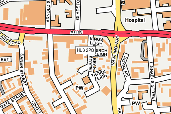 HU3 2PQ map - OS OpenMap – Local (Ordnance Survey) HU3 2PQ map - OS OpenMap – Local (Ordnance Survey)