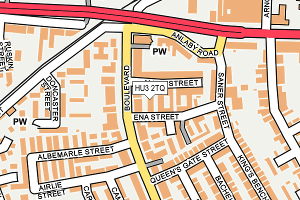 HU3 2TQ map - OS OpenMap – Local (Ordnance Survey) HU3 2TQ map - OS OpenMap – Local (Ordnance Survey)