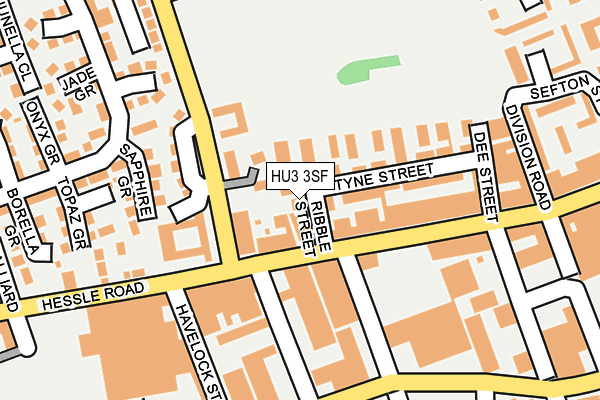 HU3 3SF map - OS OpenMap – Local (Ordnance Survey) HU3 3SF map - OS OpenMap – Local (Ordnance Survey)