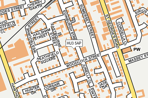 HU3 5AP map - OS OpenMap – Local (Ordnance Survey) HU3 5AP map - OS OpenMap – Local (Ordnance Survey)