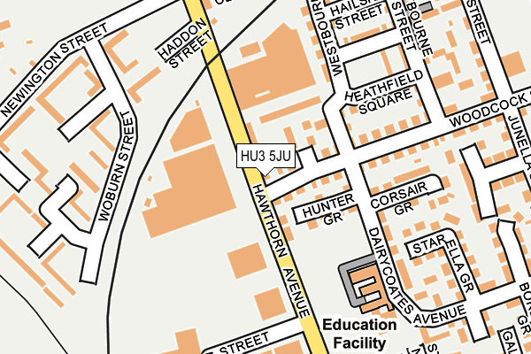 HU3 5JU map - OS OpenMap – Local (Ordnance Survey) HU3 5JU map - OS OpenMap – Local (Ordnance Survey)