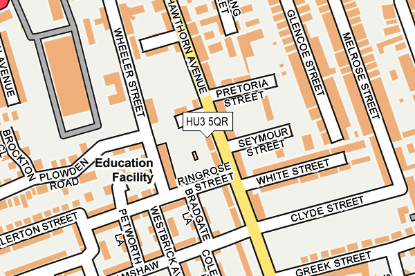 HU3 5QR map - OS OpenMap – Local (Ordnance Survey)