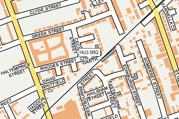 HU3 5RQ map - OS OpenMap – Local (Ordnance Survey) HU3 5RQ map - OS OpenMap – Local (Ordnance Survey)