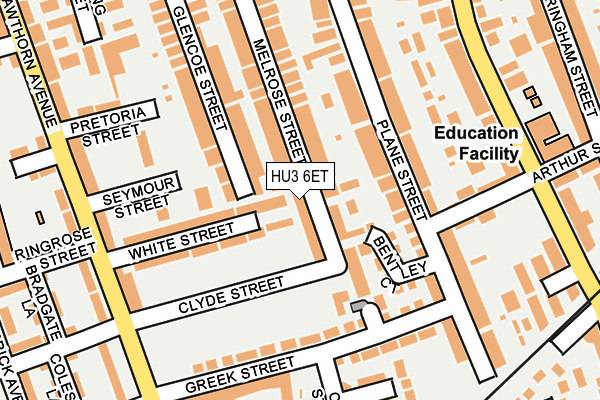 HU3 6ET map - OS OpenMap – Local (Ordnance Survey) HU3 6ET map - OS OpenMap – Local (Ordnance Survey)