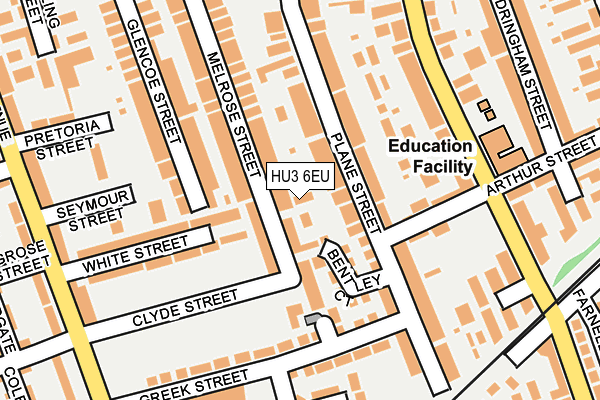 HU3 6EU map - OS OpenMap – Local (Ordnance Survey) HU3 6EU map - OS OpenMap – Local (Ordnance Survey)