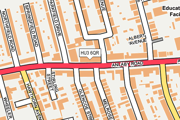 HU3 6QR map - OS OpenMap – Local (Ordnance Survey) HU3 6QR map - OS OpenMap – Local (Ordnance Survey)