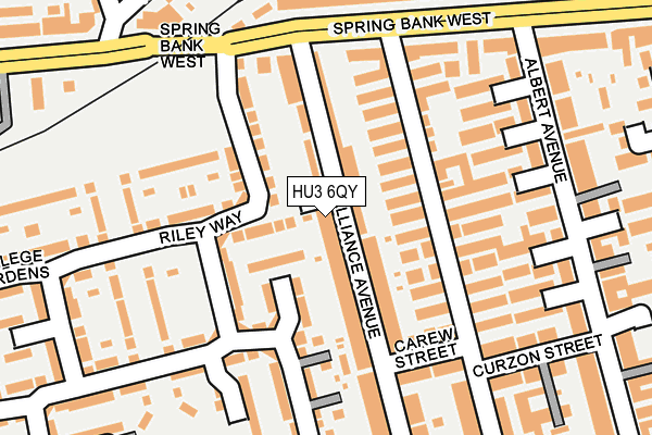 HU3 6QY map - OS OpenMap – Local (Ordnance Survey) HU3 6QY map - OS OpenMap – Local (Ordnance Survey)
