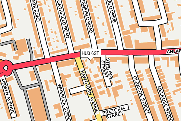 HU3 6ST map - OS OpenMap – Local (Ordnance Survey) HU3 6ST map - OS OpenMap – Local (Ordnance Survey)