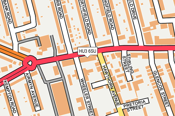 HU3 6SU map - OS OpenMap – Local (Ordnance Survey) HU3 6SU map - OS OpenMap – Local (Ordnance Survey)