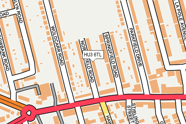 HU3 6TL map - OS OpenMap – Local (Ordnance Survey) HU3 6TL map - OS OpenMap – Local (Ordnance Survey)