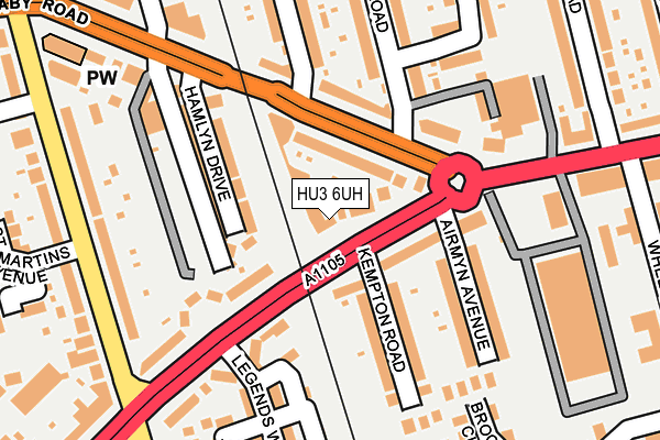 HU3 6UH map - OS OpenMap – Local (Ordnance Survey) HU3 6UH map - OS OpenMap – Local (Ordnance Survey)