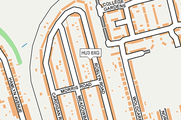 HU3 6XG map - OS OpenMap – Local (Ordnance Survey) HU3 6XG map - OS OpenMap – Local (Ordnance Survey)