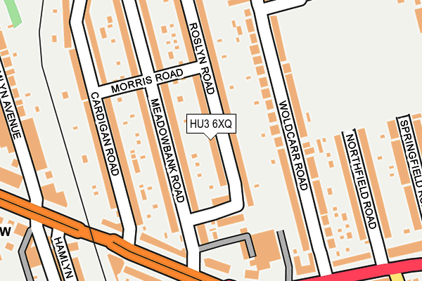 HU3 6XQ map - OS OpenMap – Local (Ordnance Survey) HU3 6XQ map - OS OpenMap – Local (Ordnance Survey)