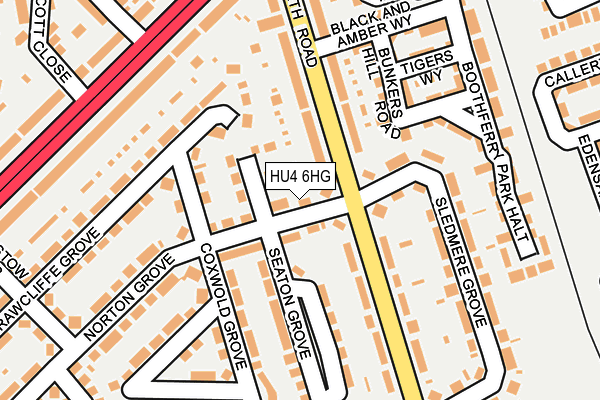 HU4 6HG map - OS OpenMap – Local (Ordnance Survey) HU4 6HG map - OS OpenMap – Local (Ordnance Survey)