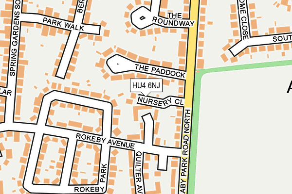 HU4 6NJ map - OS OpenMap – Local (Ordnance Survey) HU4 6NJ map - OS OpenMap – Local (Ordnance Survey)