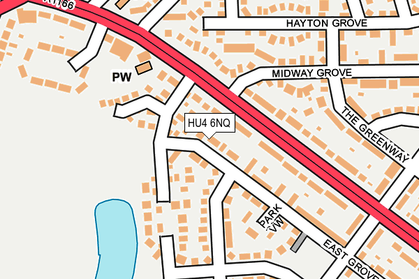 HU4 6NQ map - OS OpenMap – Local (Ordnance Survey) HU4 6NQ map - OS OpenMap – Local (Ordnance Survey)