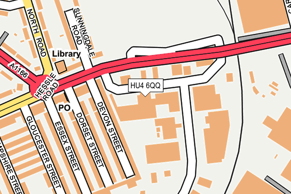 HU4 6QQ map - OS OpenMap – Local (Ordnance Survey) HU4 6QQ map - OS OpenMap – Local (Ordnance Survey)
