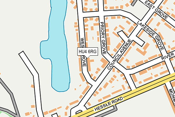 HU4 6RG map - OS OpenMap – Local (Ordnance Survey) HU4 6RG map - OS OpenMap – Local (Ordnance Survey)
