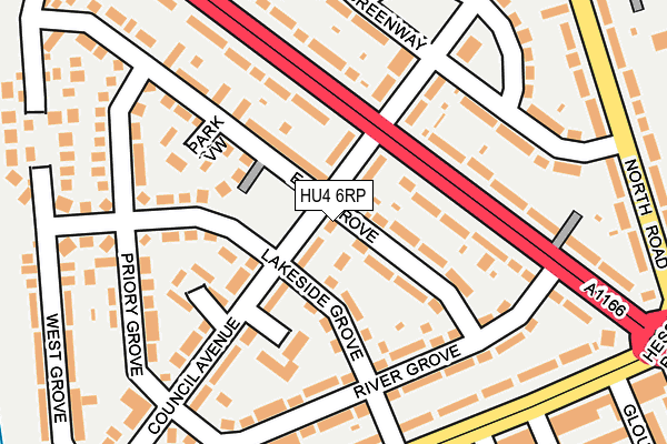 HU4 6RP map - OS OpenMap – Local (Ordnance Survey) HU4 6RP map - OS OpenMap – Local (Ordnance Survey)