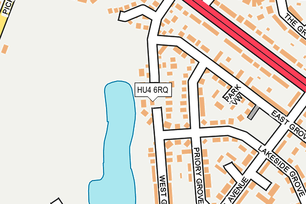 HU4 6RQ map - OS OpenMap – Local (Ordnance Survey) HU4 6RQ map - OS OpenMap – Local (Ordnance Survey)