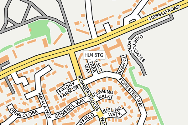 HU4 6TG map - OS OpenMap – Local (Ordnance Survey) HU4 6TG map - OS OpenMap – Local (Ordnance Survey)