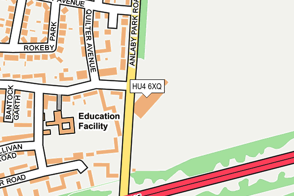 HU4 6XQ map - OS OpenMap – Local (Ordnance Survey) HU4 6XQ map - OS OpenMap – Local (Ordnance Survey)